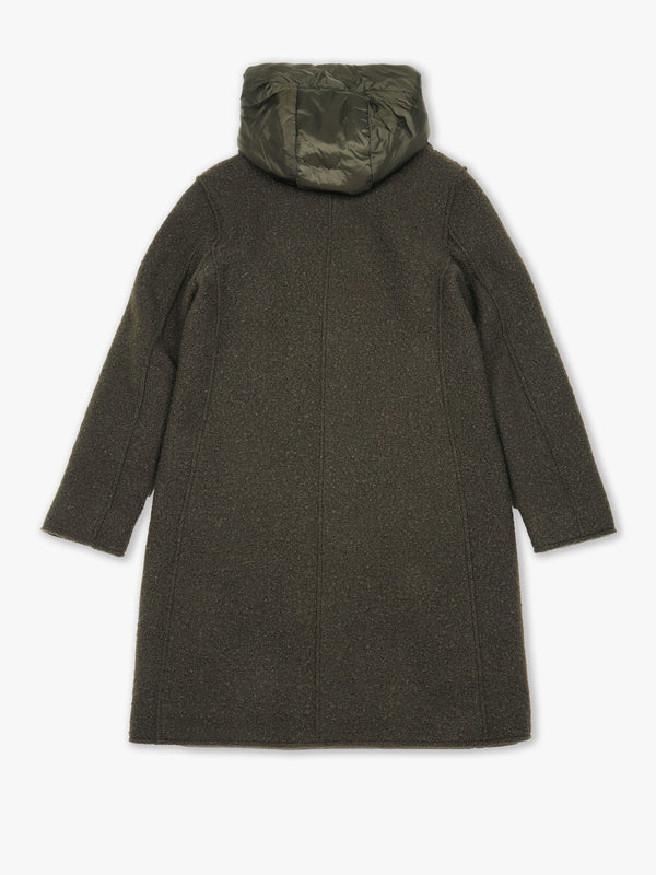 Tara Silt Green Bouclé Blazer Coat