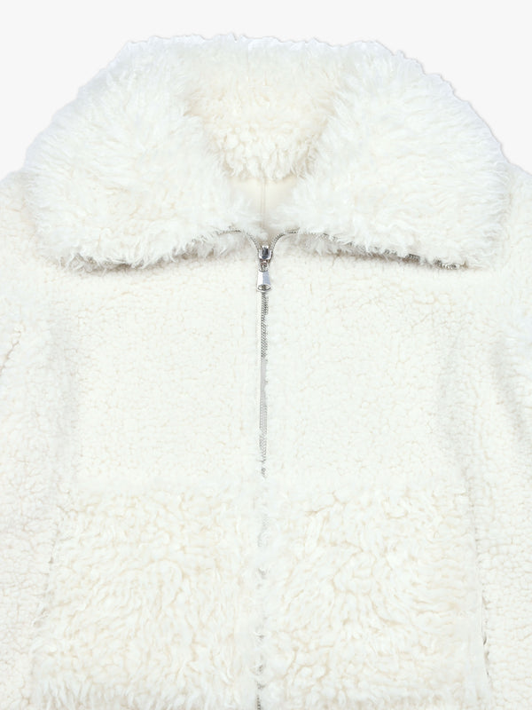 Reversable Roxy Off White Teddy Jacket