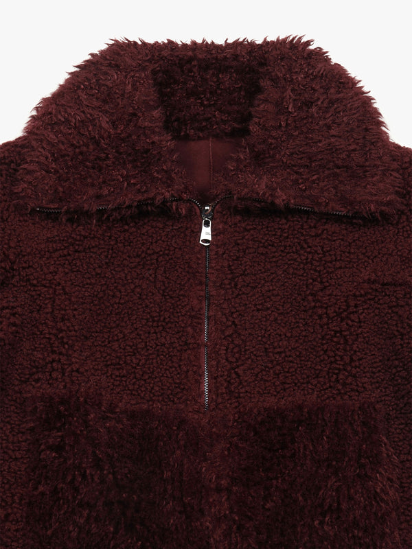 Reversable Roxy Off Burgundy Teddy Jacket