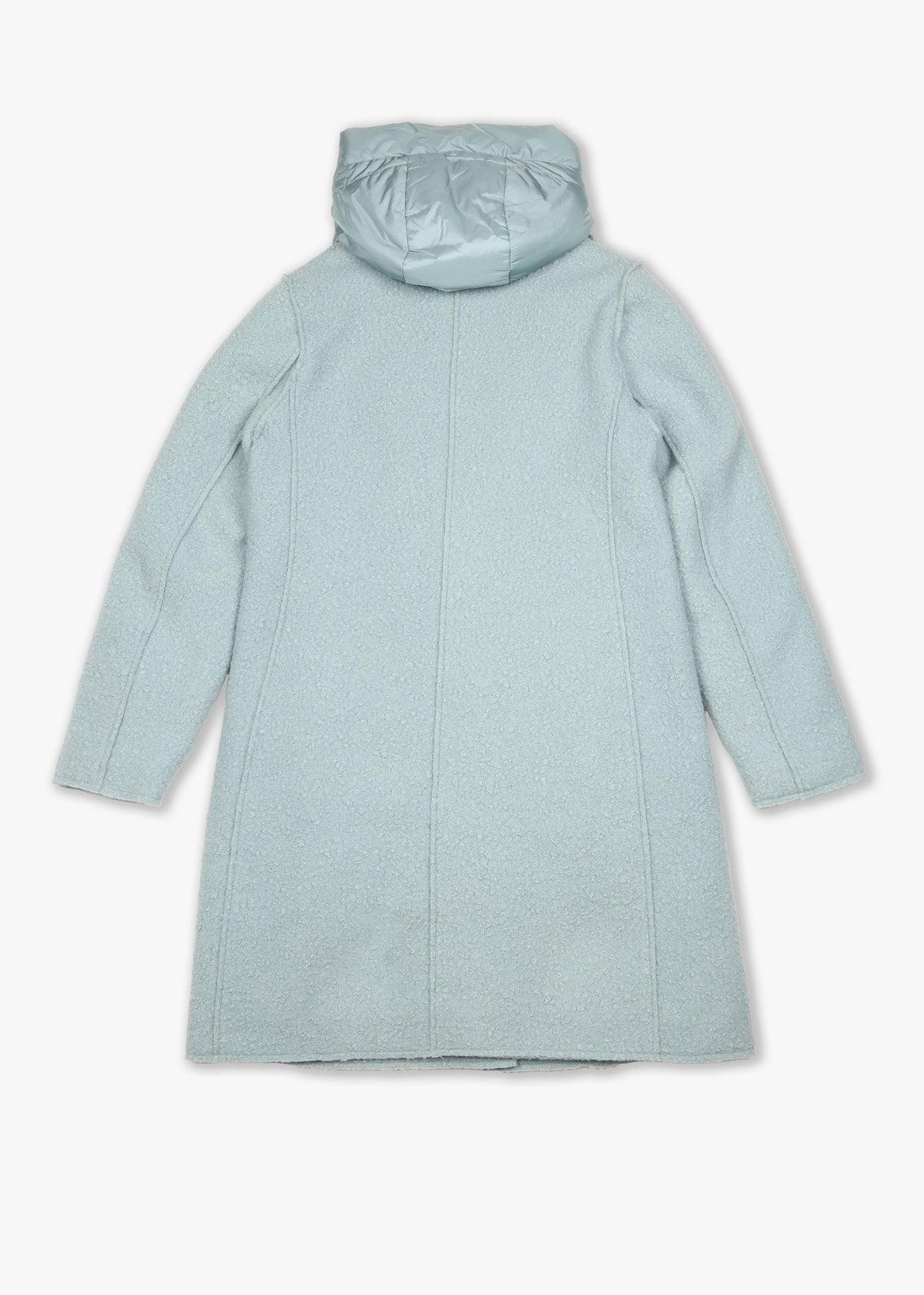 Tara Sea Foam Bouclé Blazer Coat
