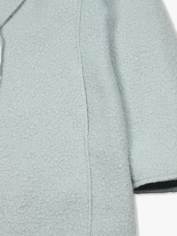 Tara Sea Foam Bouclé Blazer Coat