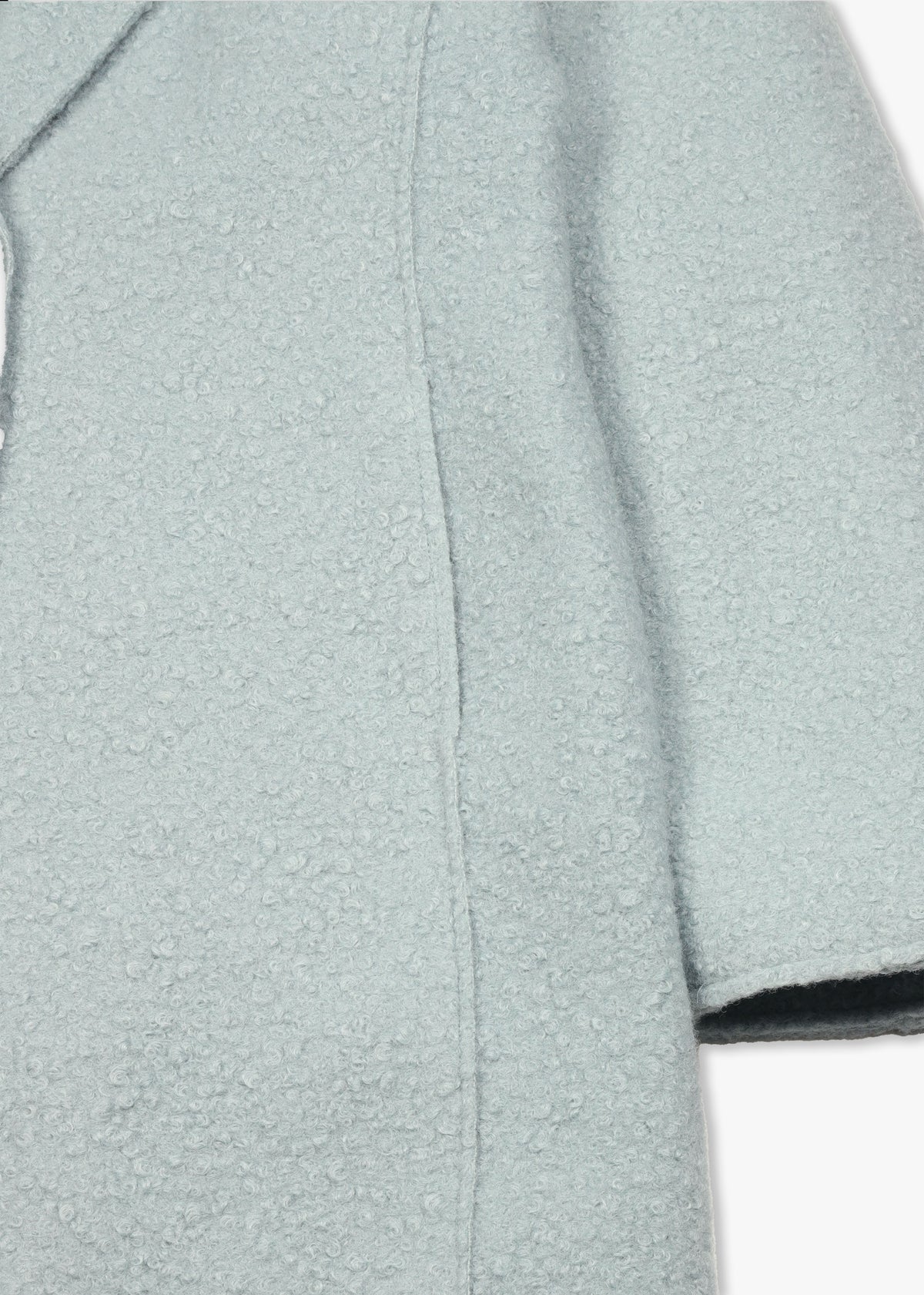 Tara Sea Foam Bouclé Blazer Coat