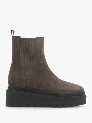 Alpie Grey Suede Crepe Sole Chelsea Boots
