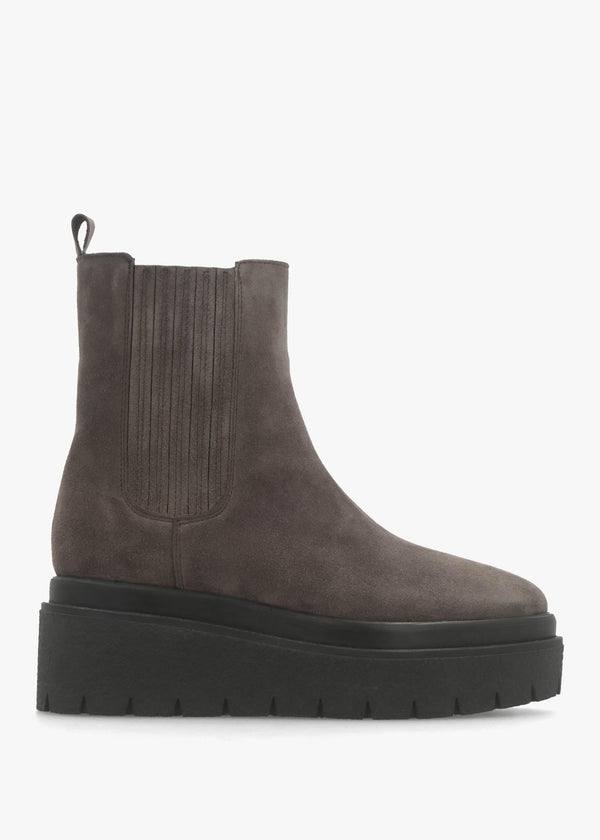 Alpie Grey Suede Crepe Sole Chelsea Boots