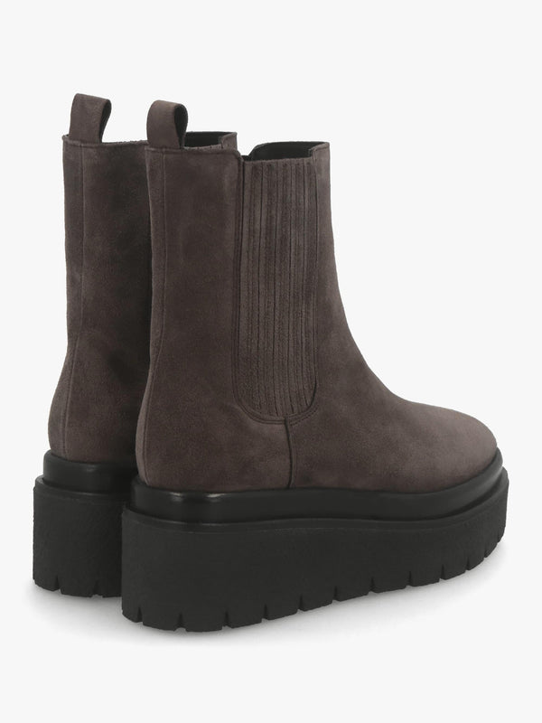 Alpie Grey Suede Crepe Sole Chelsea Boots