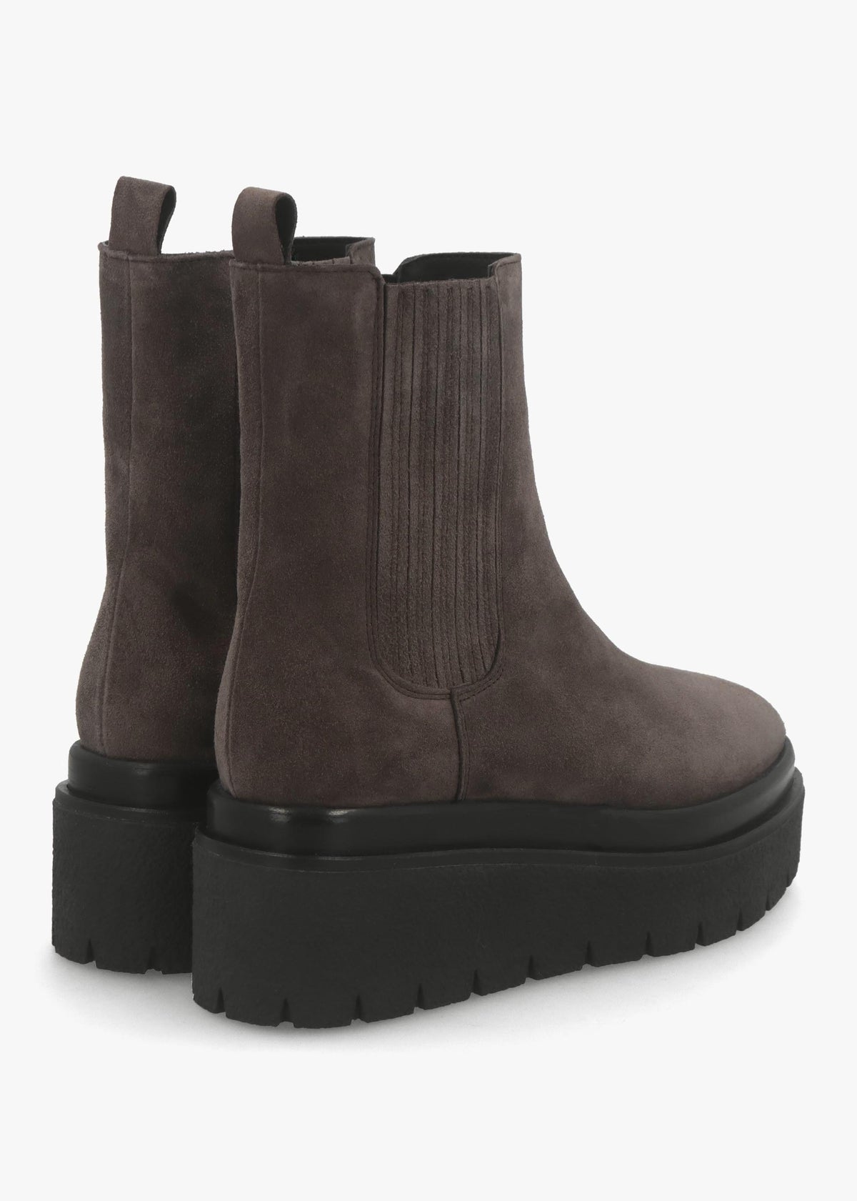 Alpie Grey Suede Crepe Sole Chelsea Boots