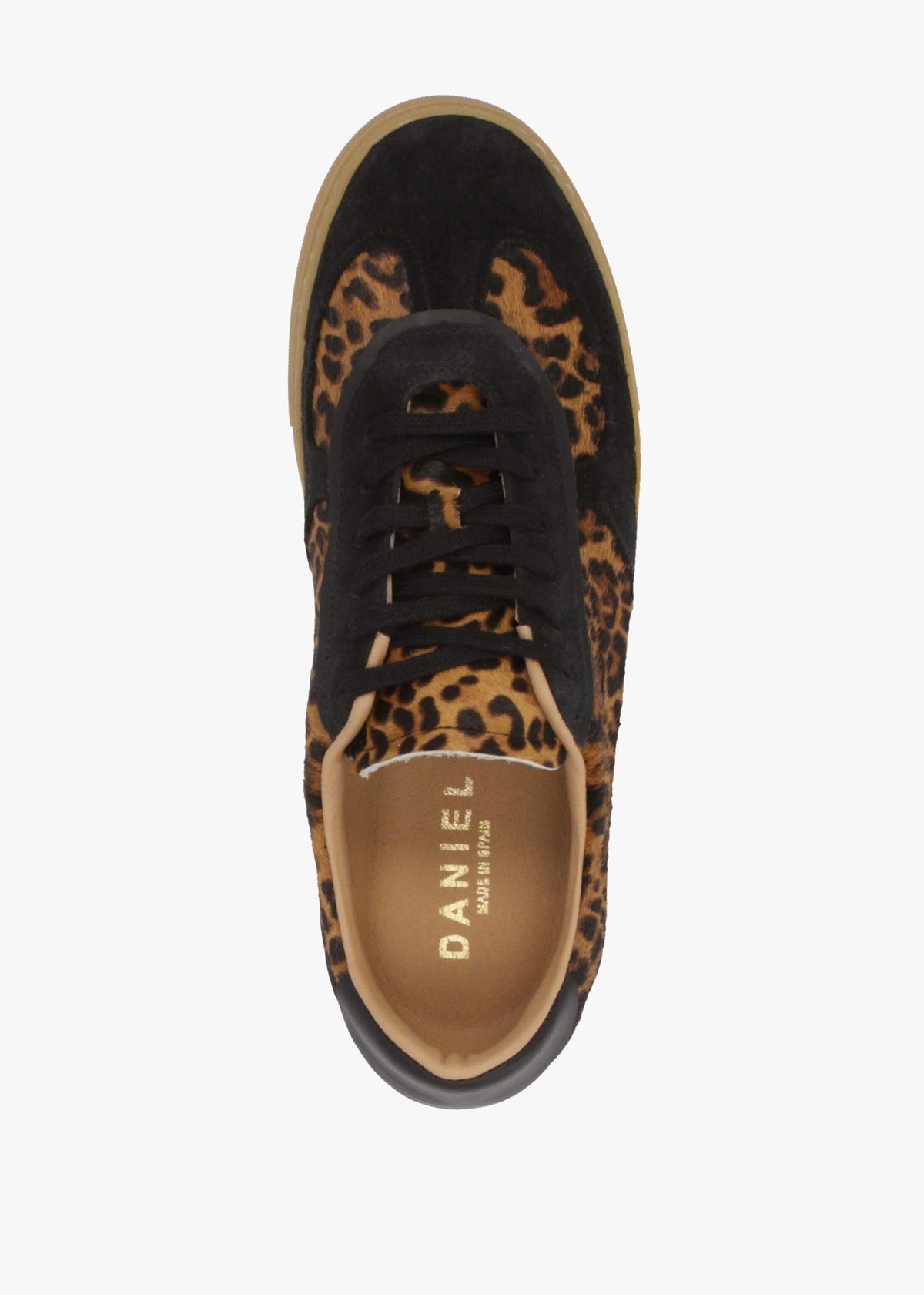 Tahlia Leopard Pony Hair Low Profile Trainers