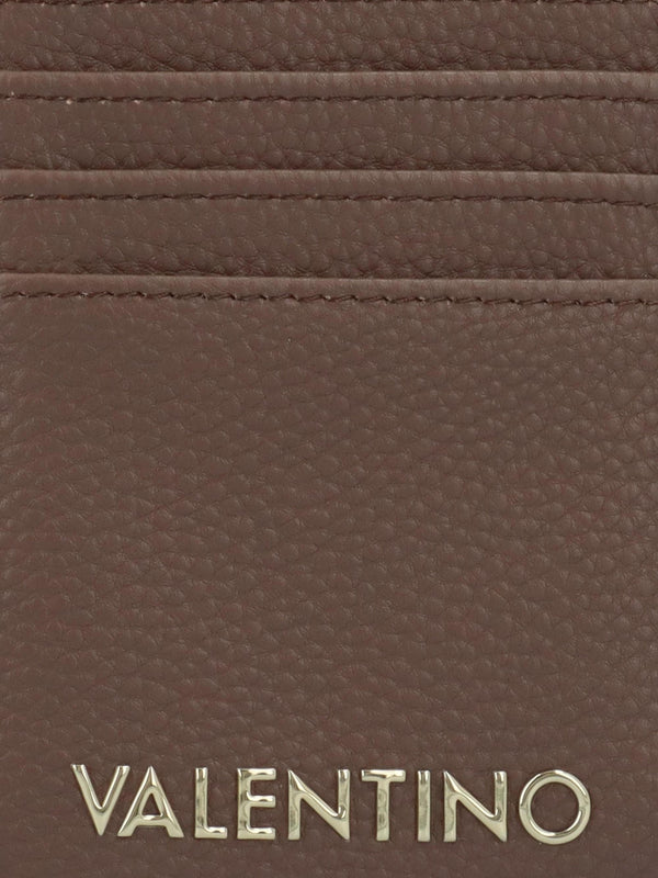 Brixton Taupe Zip Card Case