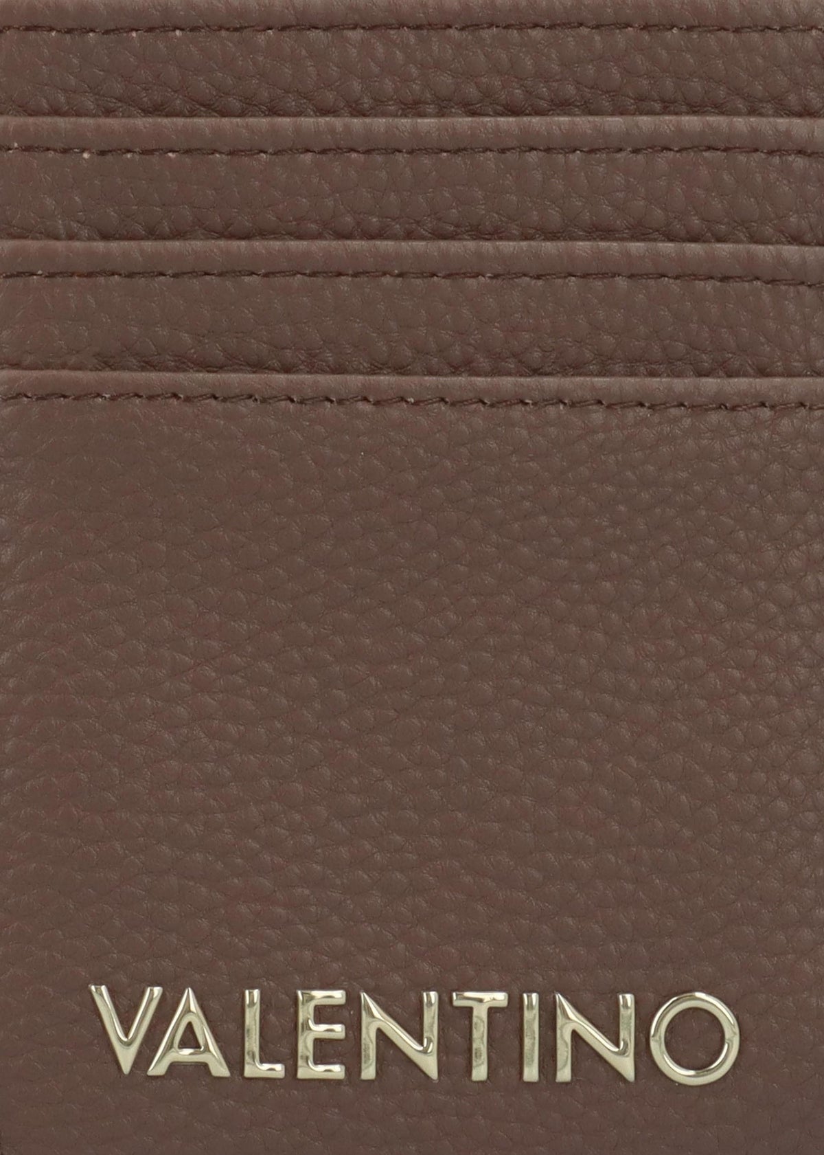 Brixton Taupe Zip Card Case
