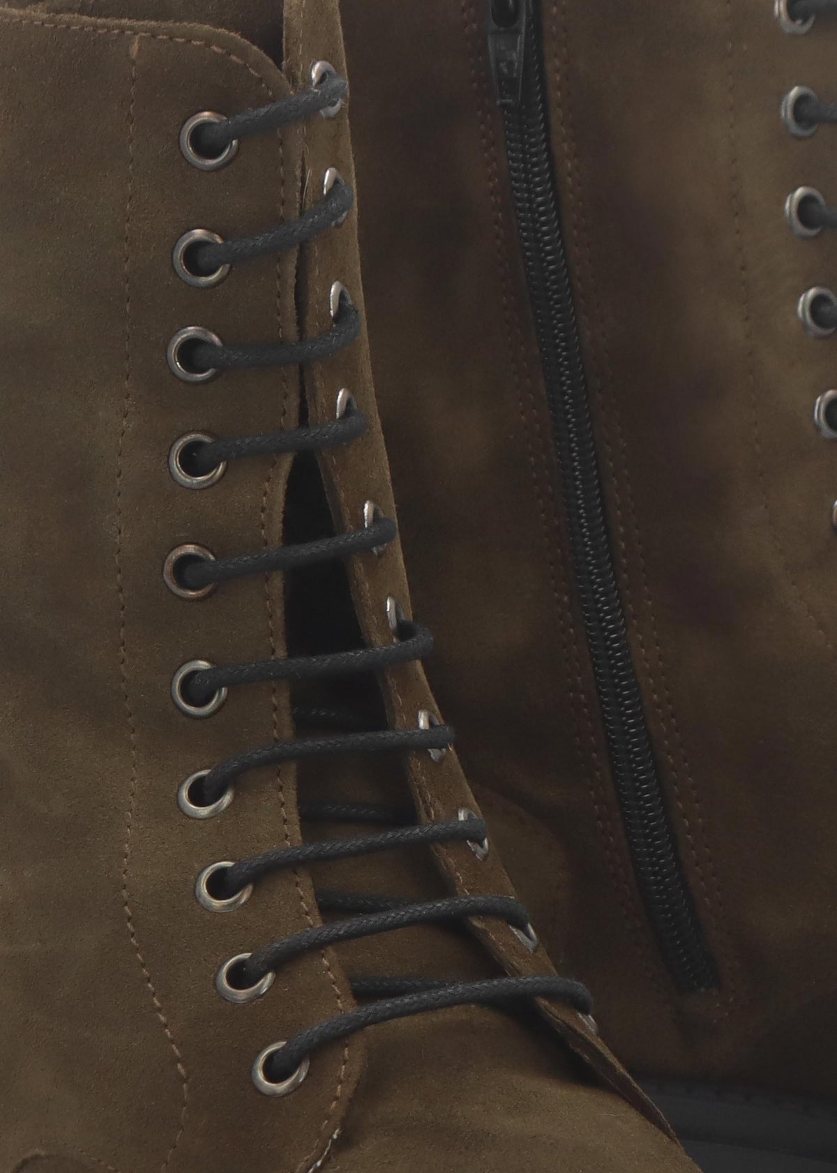 Lacie Khaki Suede Lace Up Ankle Boots