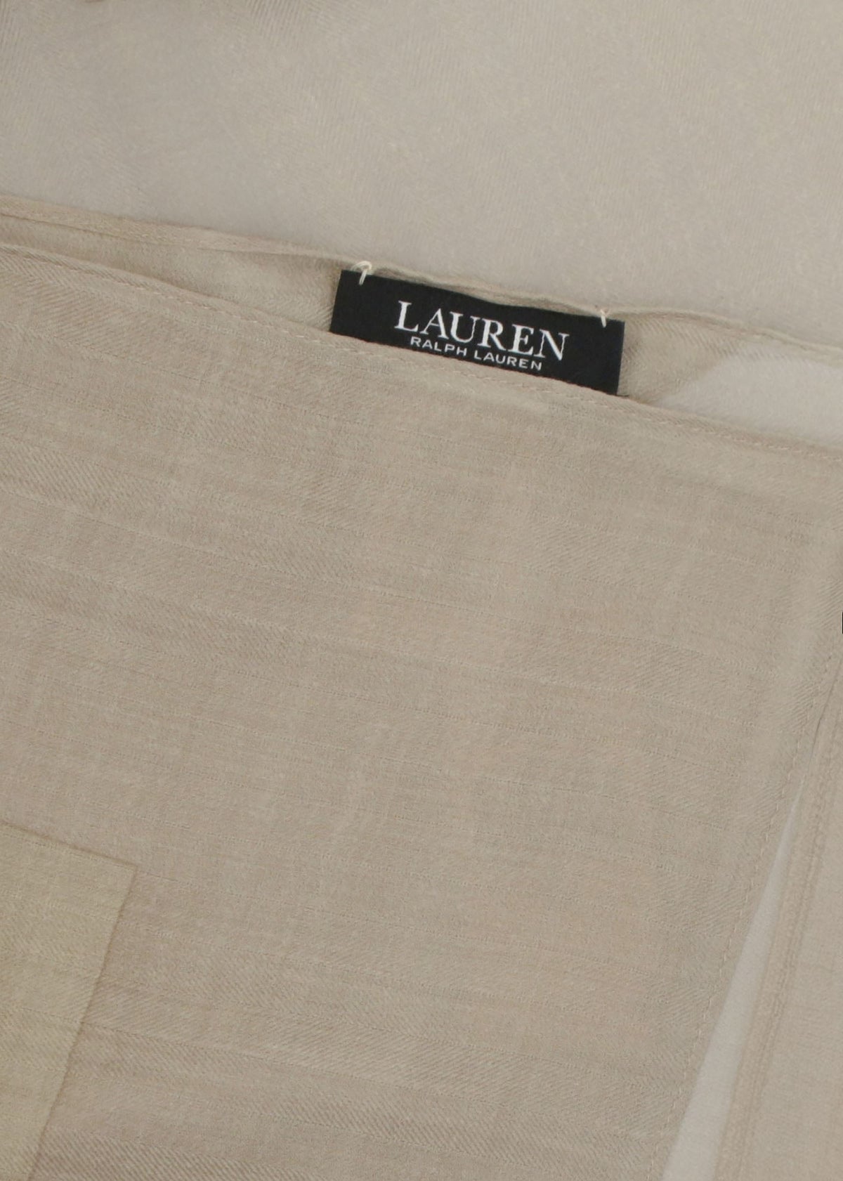 Logo Jacquard Wool-Silk Taupe Square Scarf