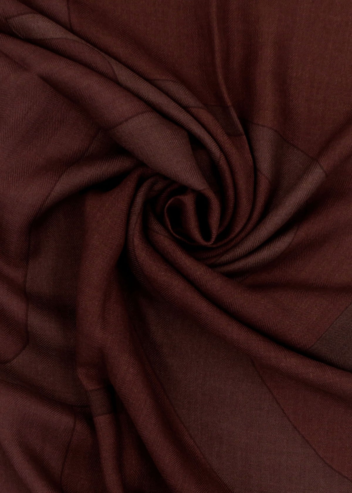 Logo Jacquard Wool-Silk Burgundy Square Scarf