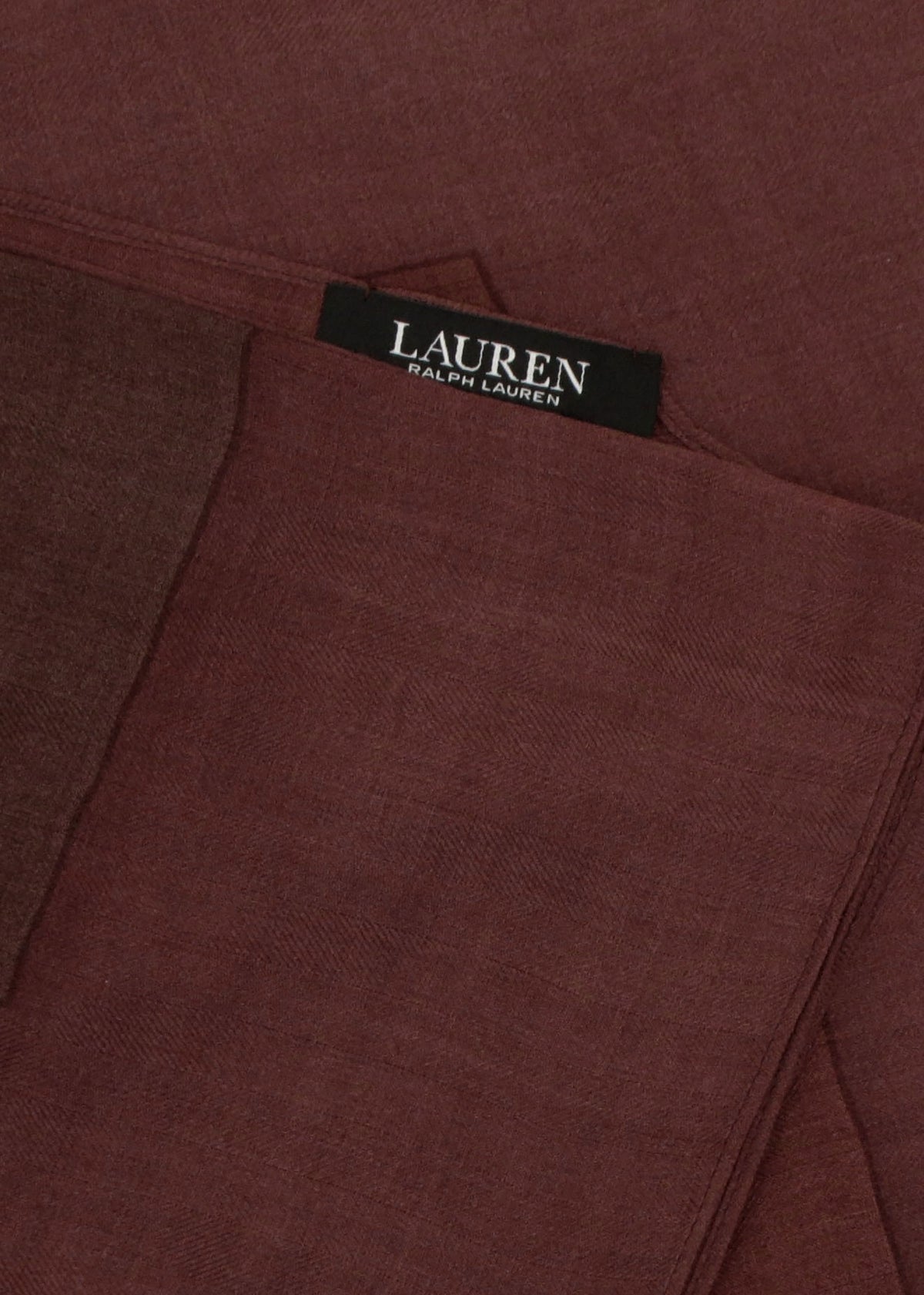 Logo Jacquard Wool-Silk Burgundy Square Scarf