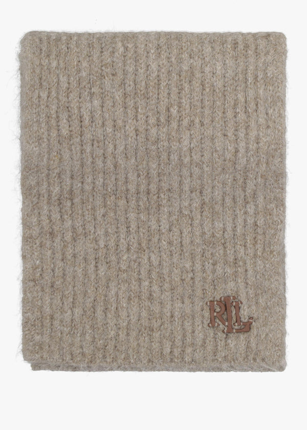 Fisherman Rib Taupe Scarf
