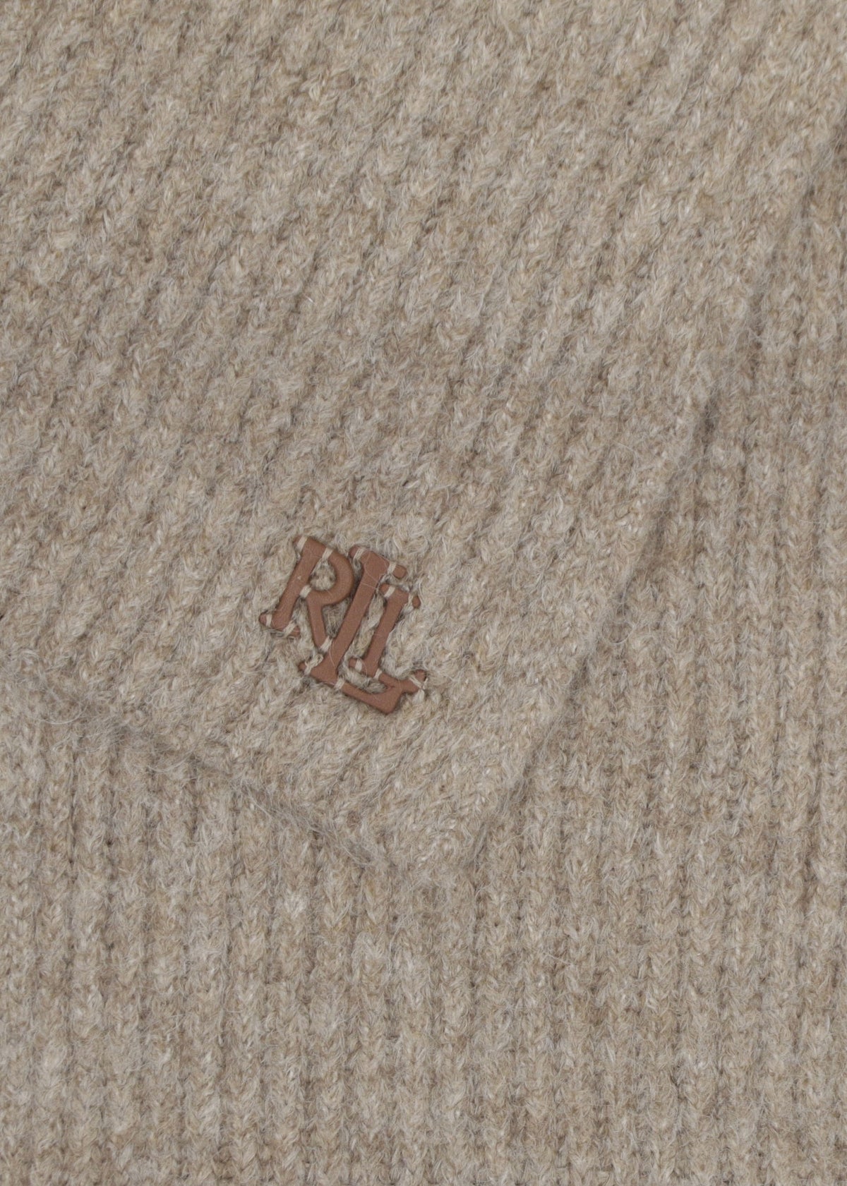 Fisherman Rib Taupe Scarf