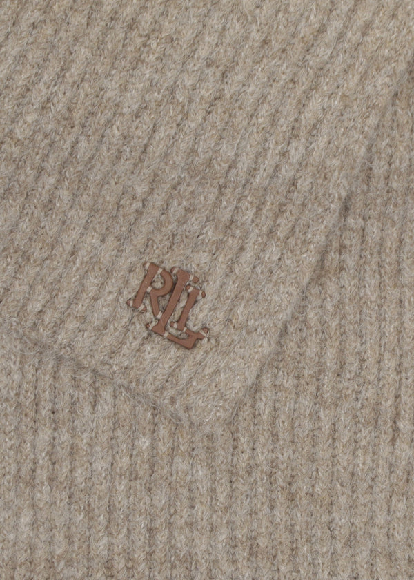 Fisherman Rib Taupe Scarf
