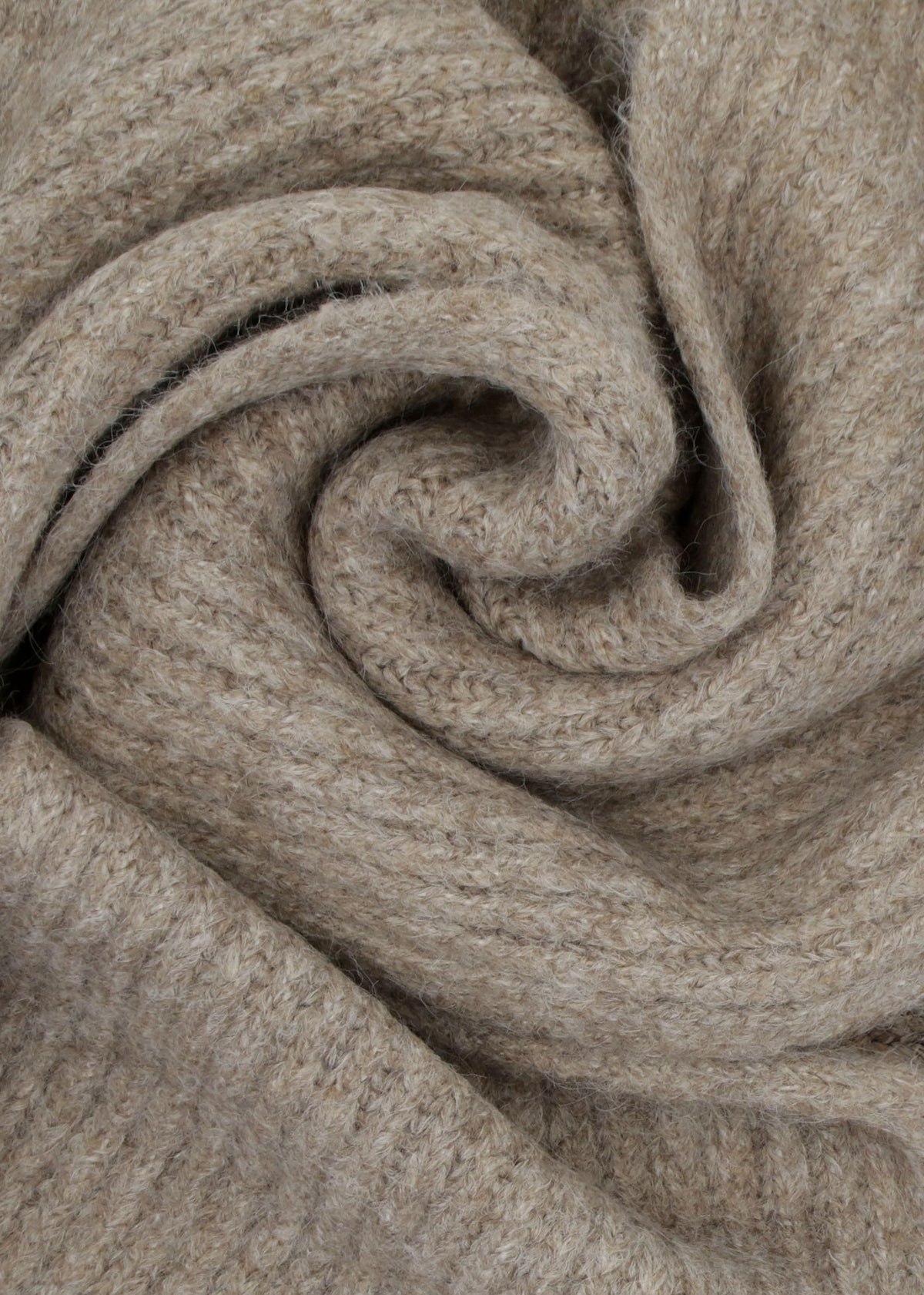 Fisherman Rib Taupe Scarf