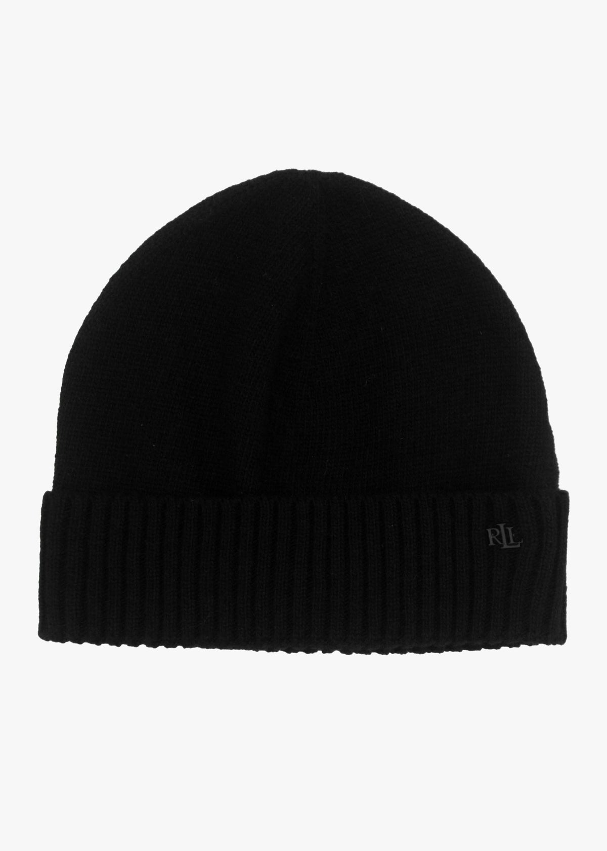 Belting-Motif Black & Camel Scarf & Beanie Gift Set