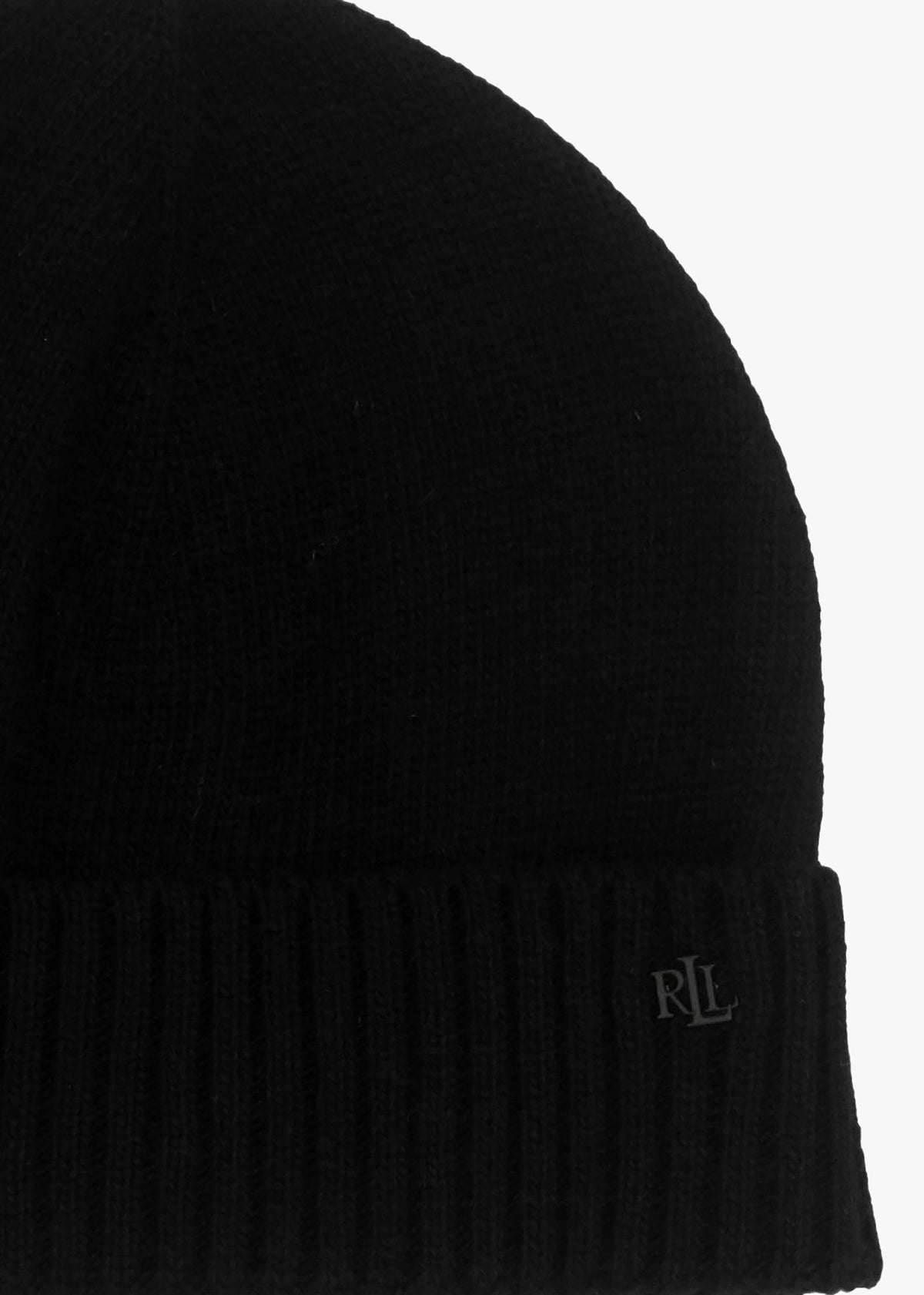 Belting-Motif Black & Camel Scarf & Beanie Gift Set