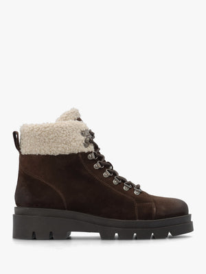 Pearla Brown Suede Hiker Boots