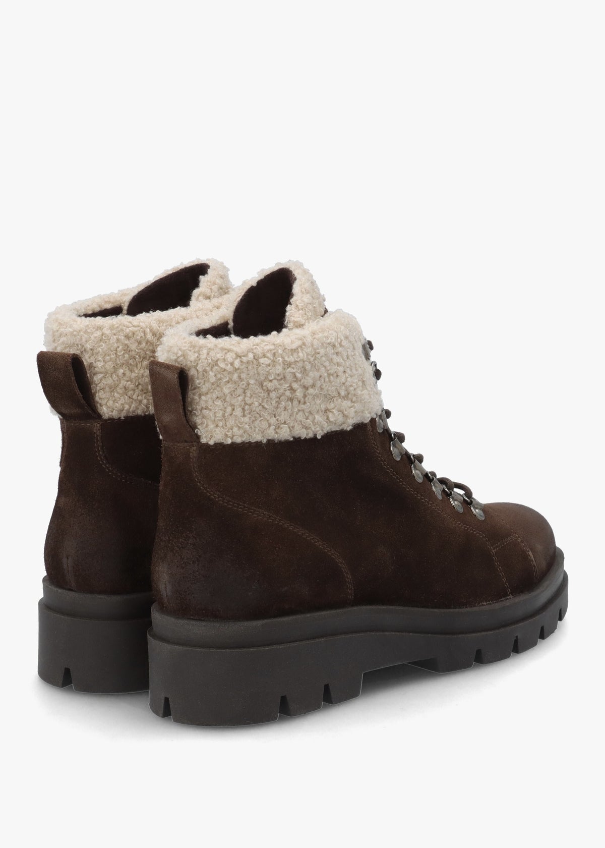 Pearla Brown Suede Hiker Boots