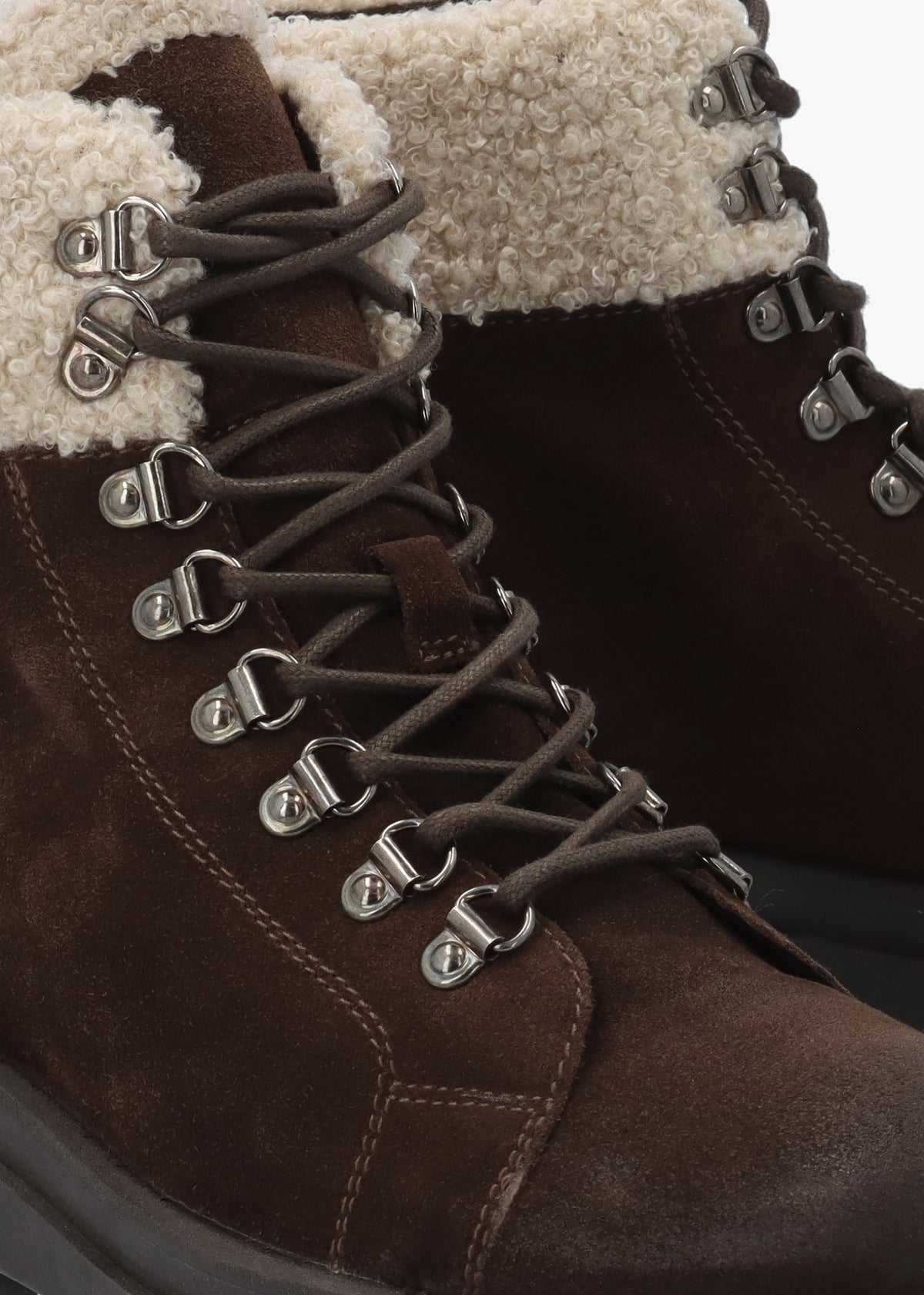 Pearla Brown Suede Hiker Boots