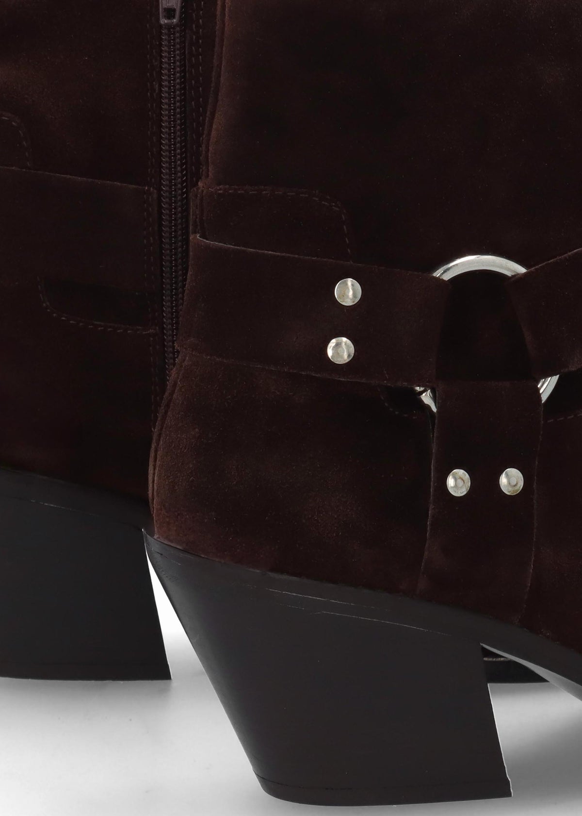 Manay Boy Brown Suede Western Ankle Boots