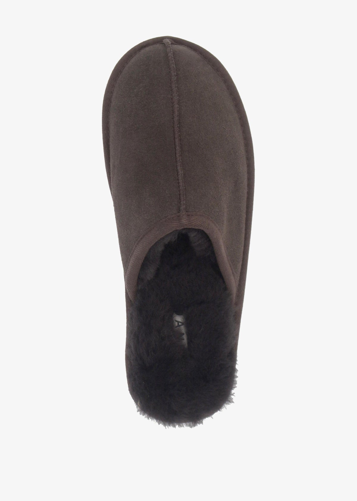 Men’s Shutoff Brown Shearling Slippers