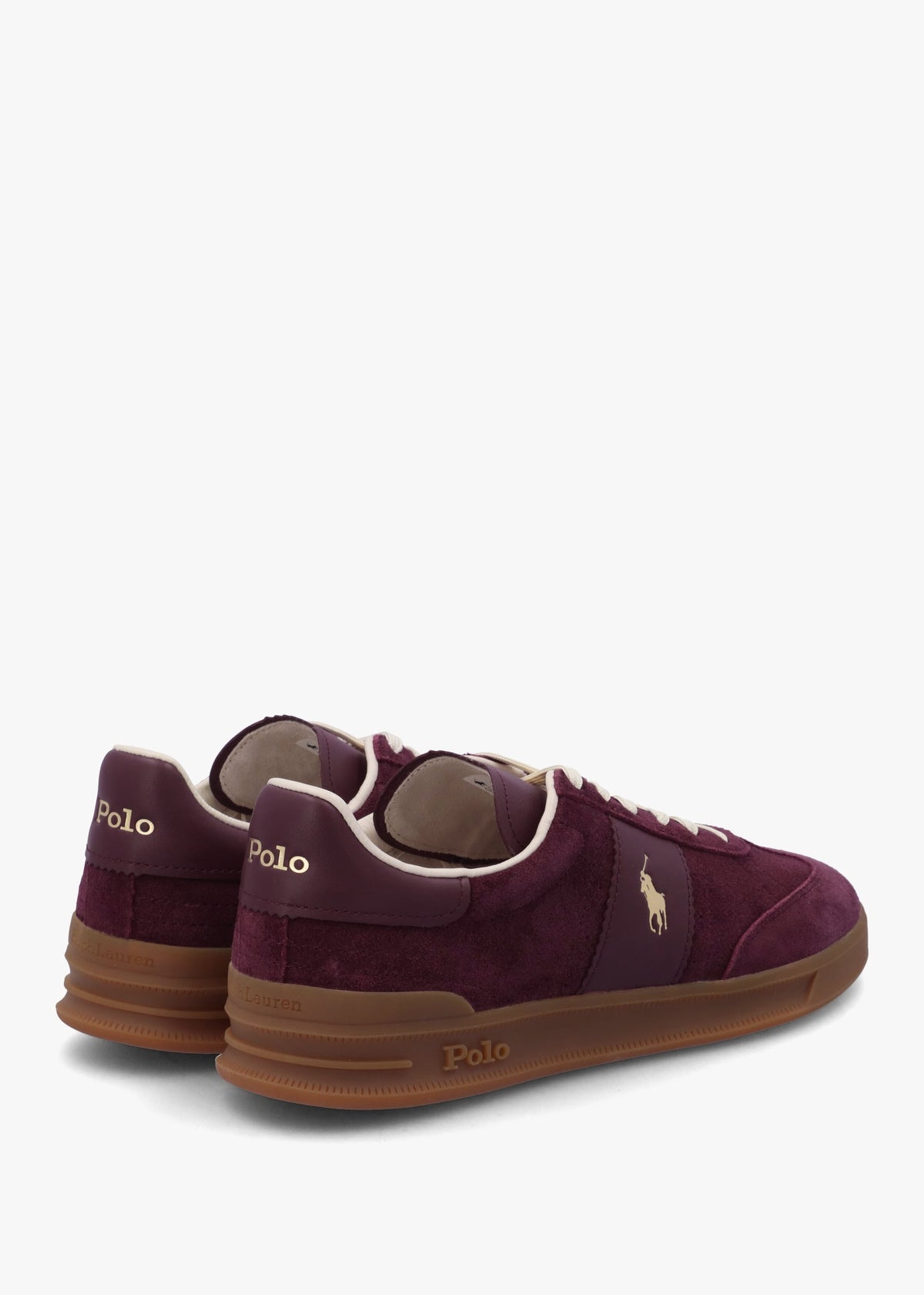 Men’s Heritage Aera Harvard Wine Suede Trainers