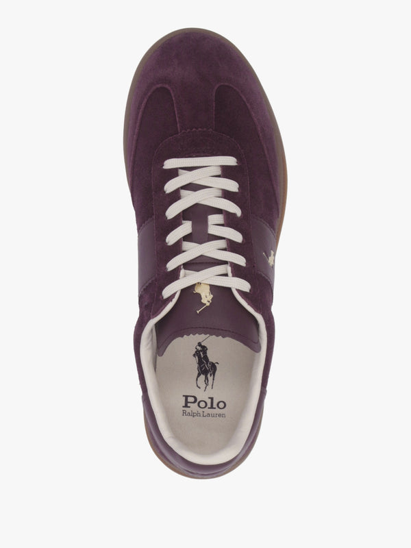 Men’s Heritage Aera Harvard Wine Suede Trainers