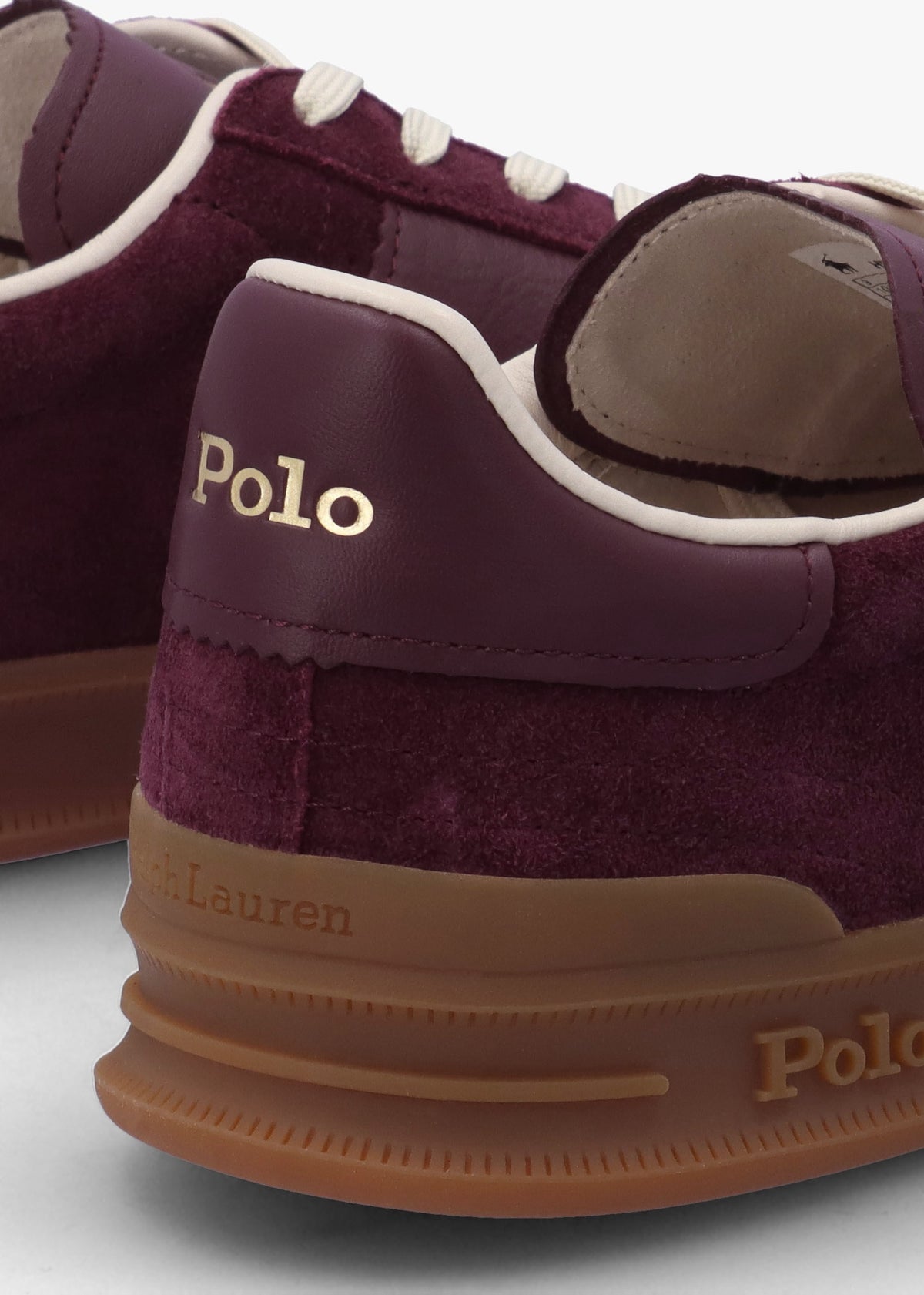 Men’s Heritage Aera Harvard Wine Suede Trainers