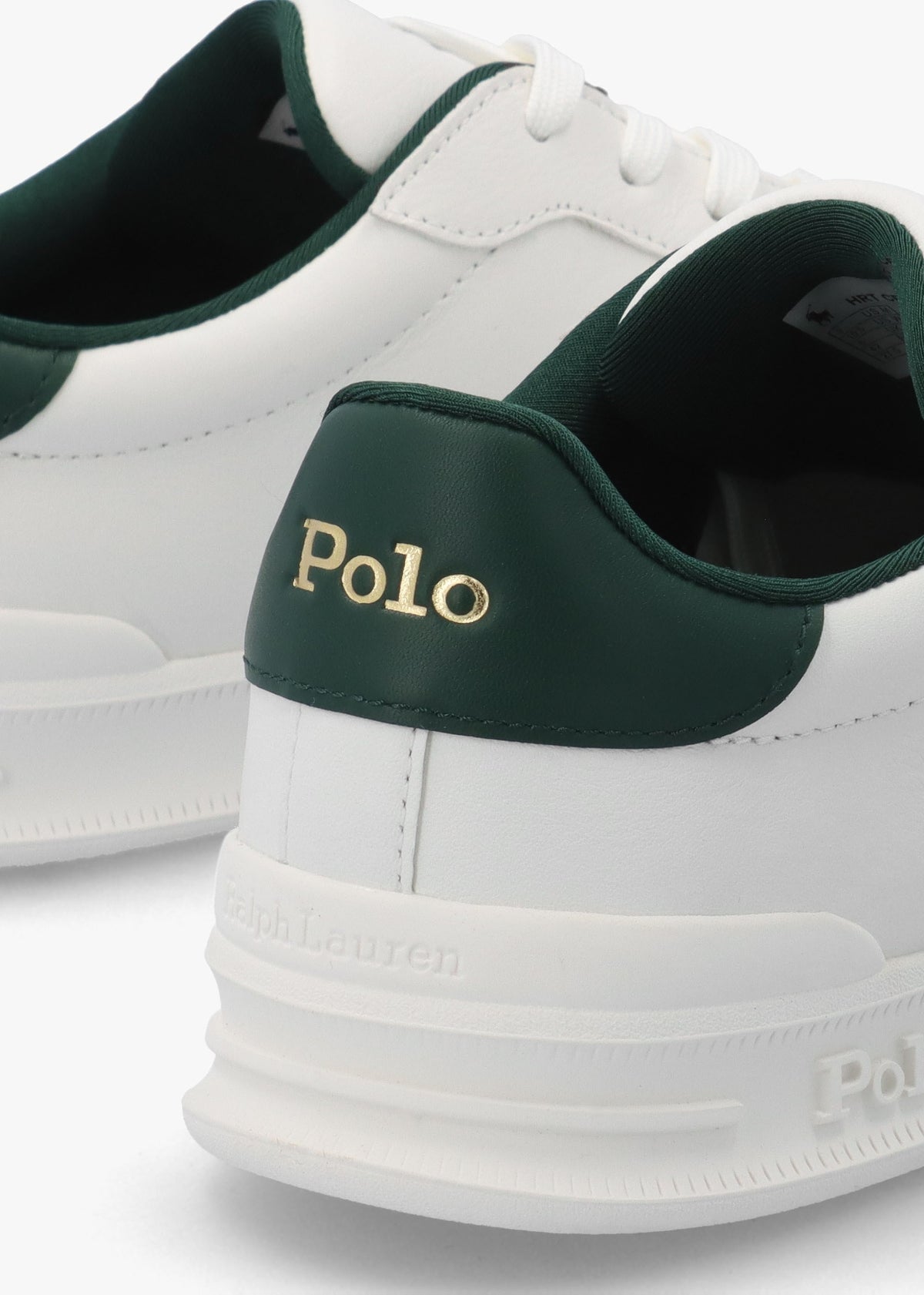 Men’s Heritage Court II White & Forest Leather Trainers