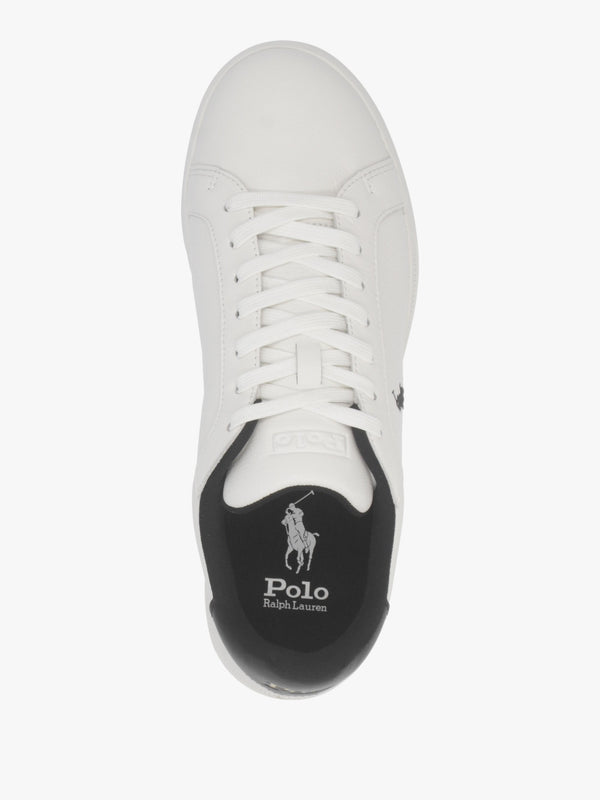Men’s Heritage Court II White & Black Leather Trainers