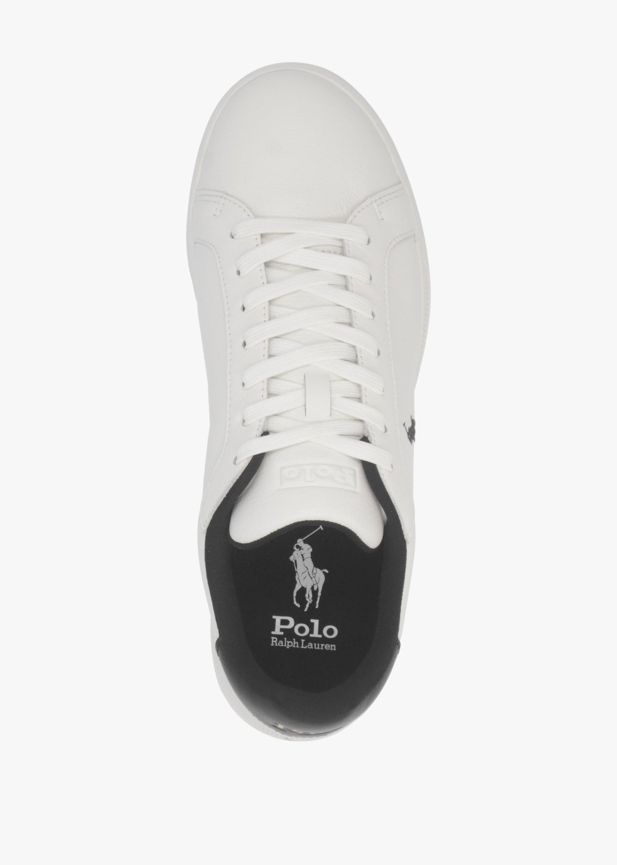 Men’s Heritage Court II White & Black Leather Trainers