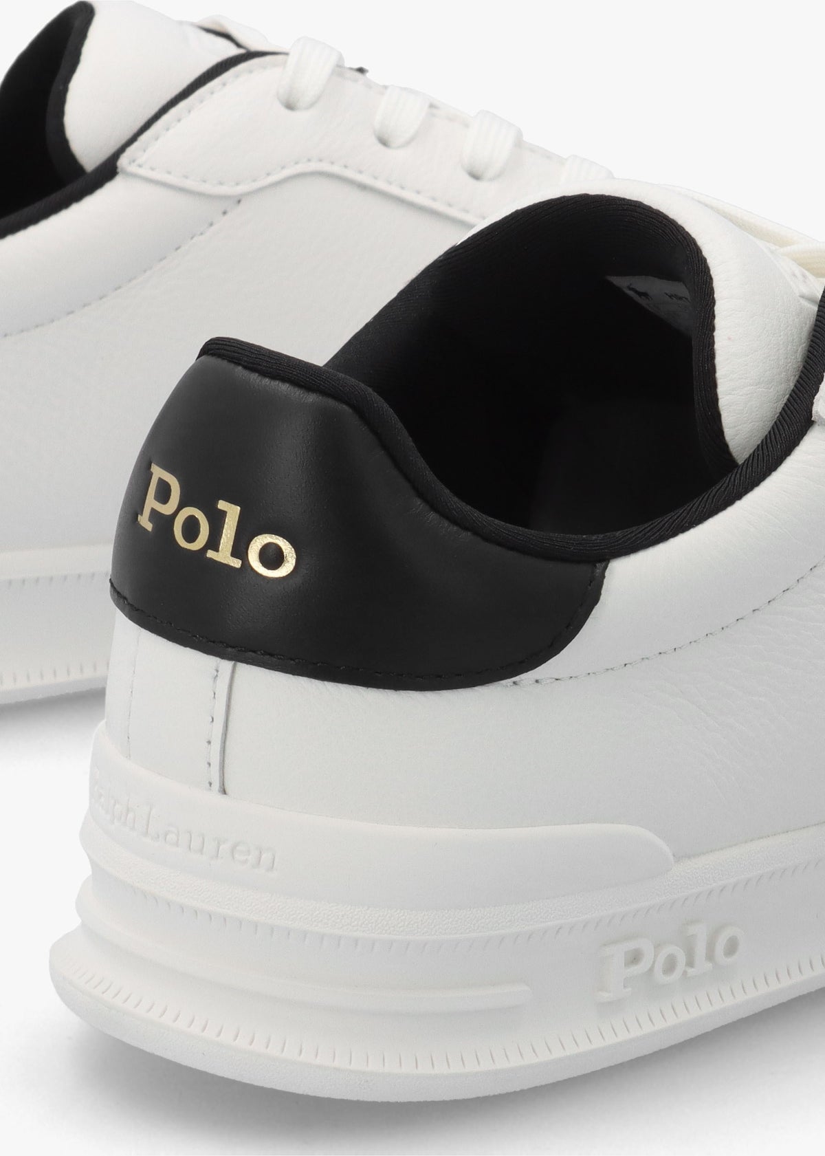 Men’s Heritage Court II White & Black Leather Trainers