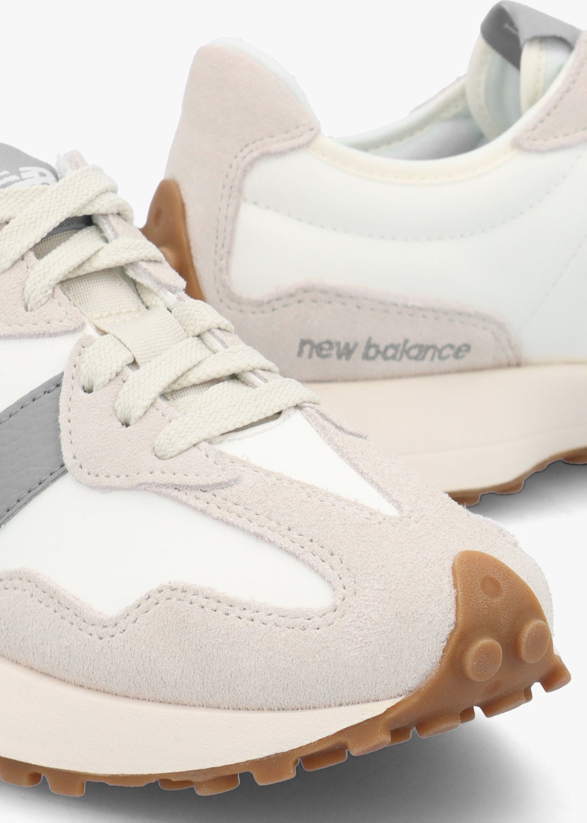 Women’s 327 Grey Leather & Suede Trainers