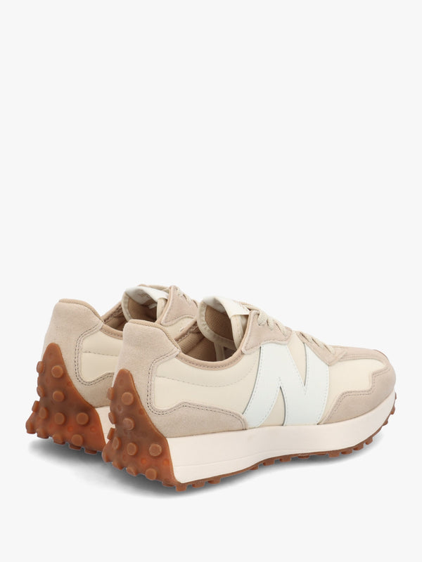Women’s 327 Beige Leather & Suede Trainers