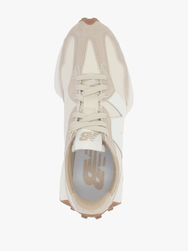 Women’s 327 Beige Leather & Suede Trainers