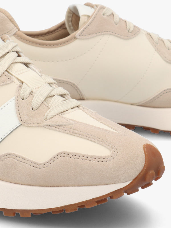 Women’s 327 Beige Leather & Suede Trainers