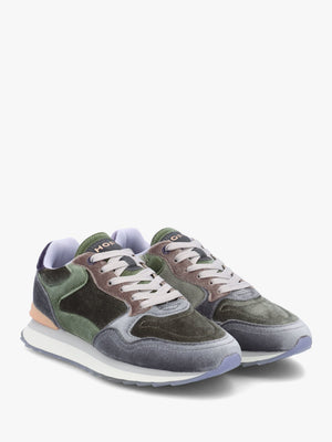 Women's City Emerald Multicoloured Velvet Trainers