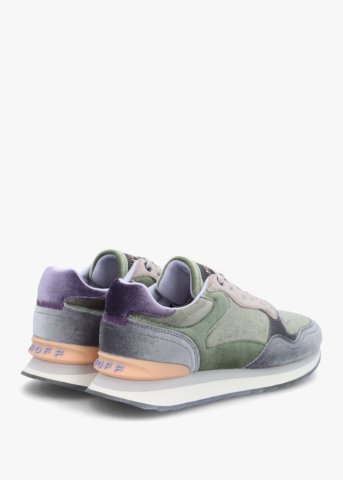 Women's City Emerald Multicoloured Velvet Trainers