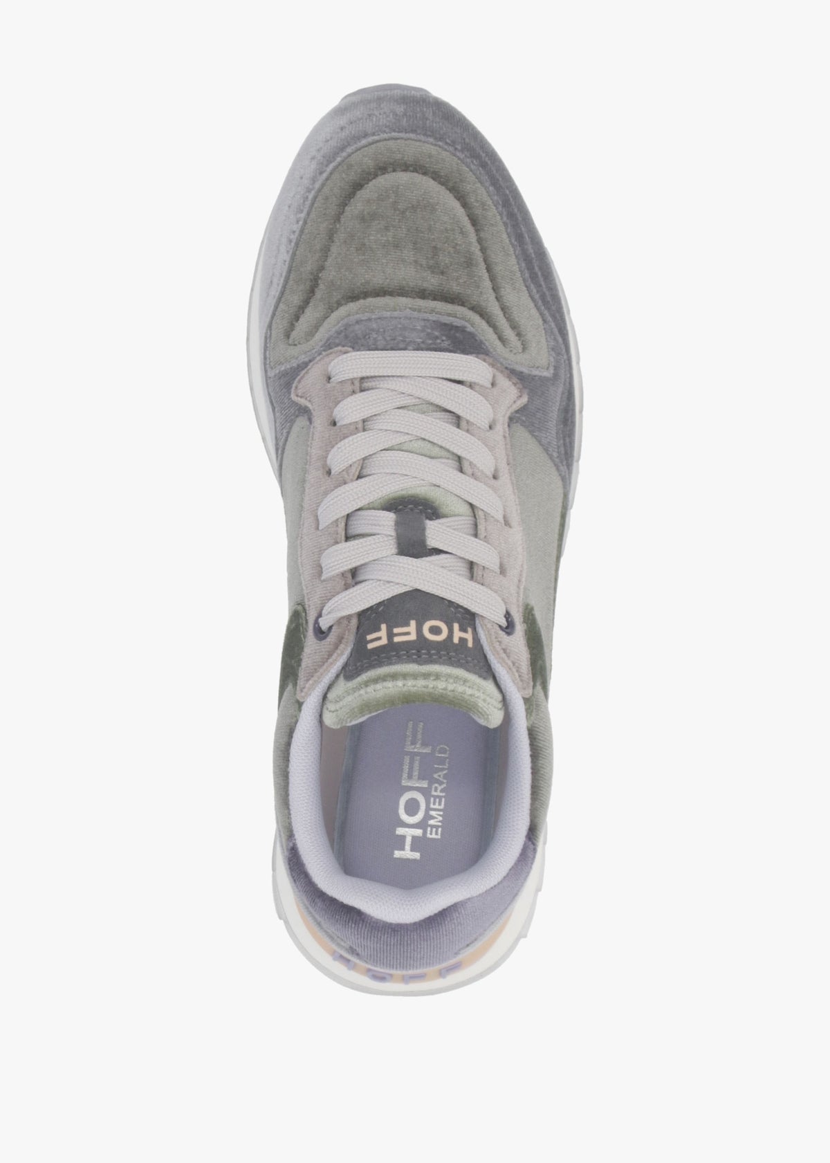 Women's City Emerald Multicoloured Velvet Trainers