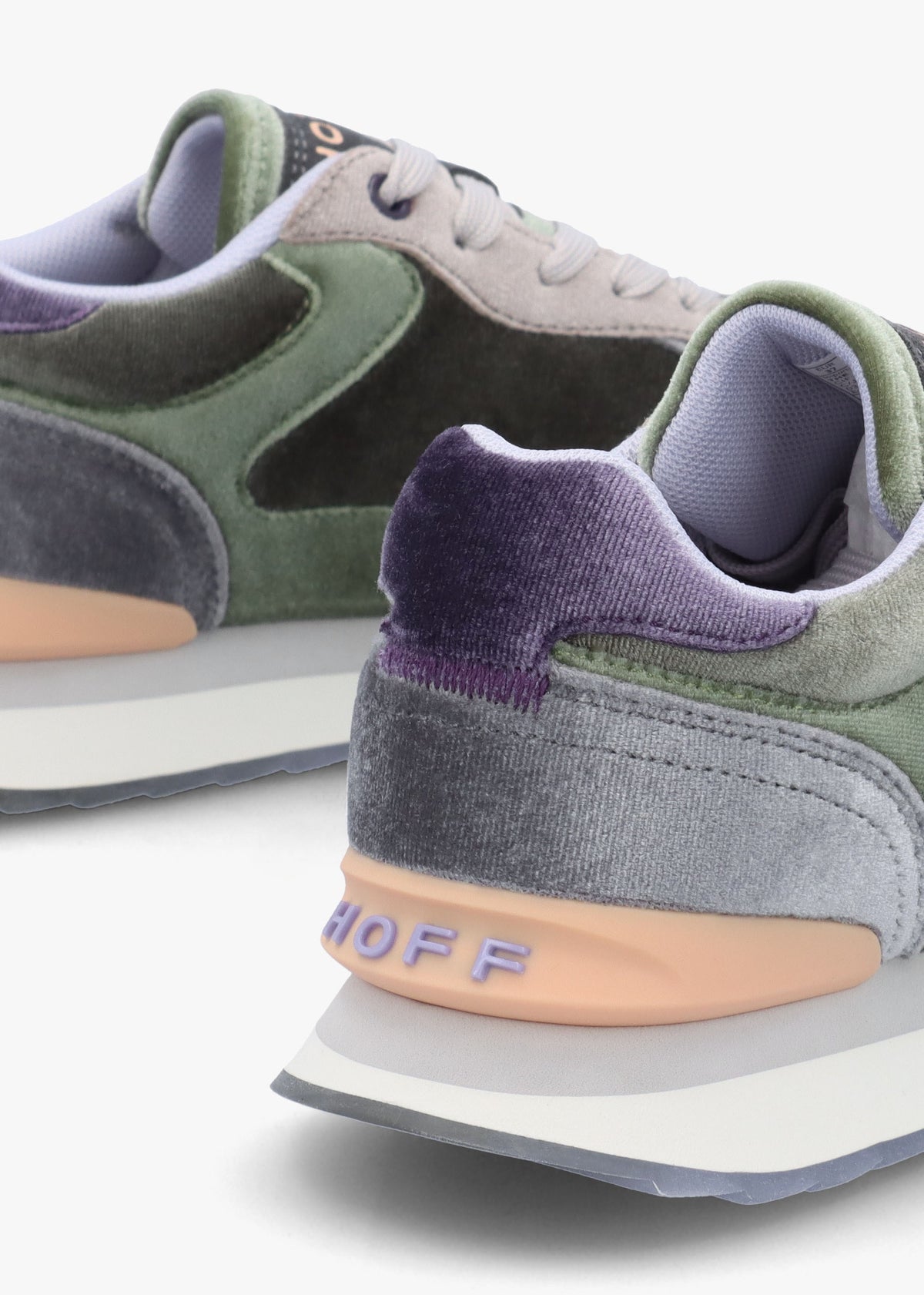 Women's City Emerald Multicoloured Velvet Trainers