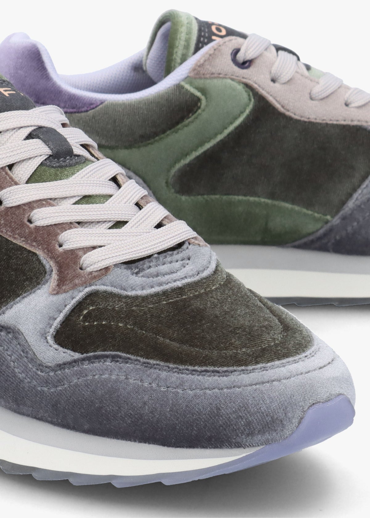 Women's City Emerald Multicoloured Velvet Trainers