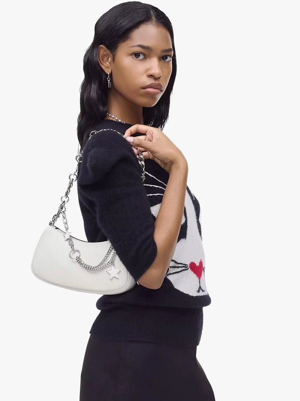 The Star Charm Cotton Leather Shoulder Bag