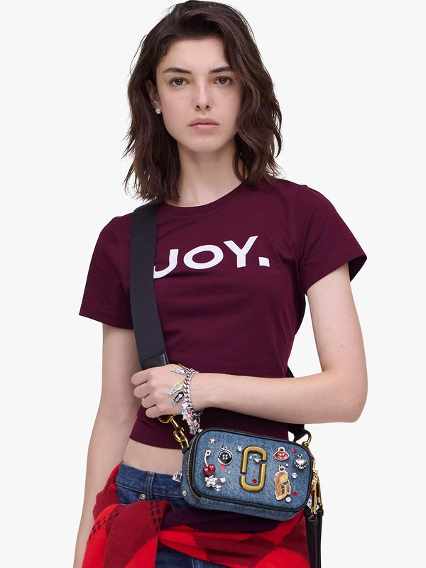 The Trinket Charm Denim Snapshot Camera Bag