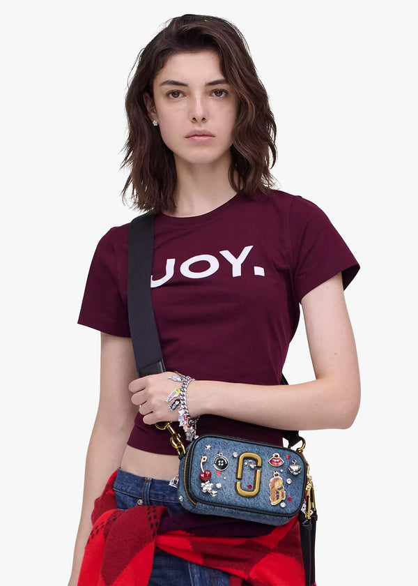 The Trinket Charm Denim Snapshot Camera Bag