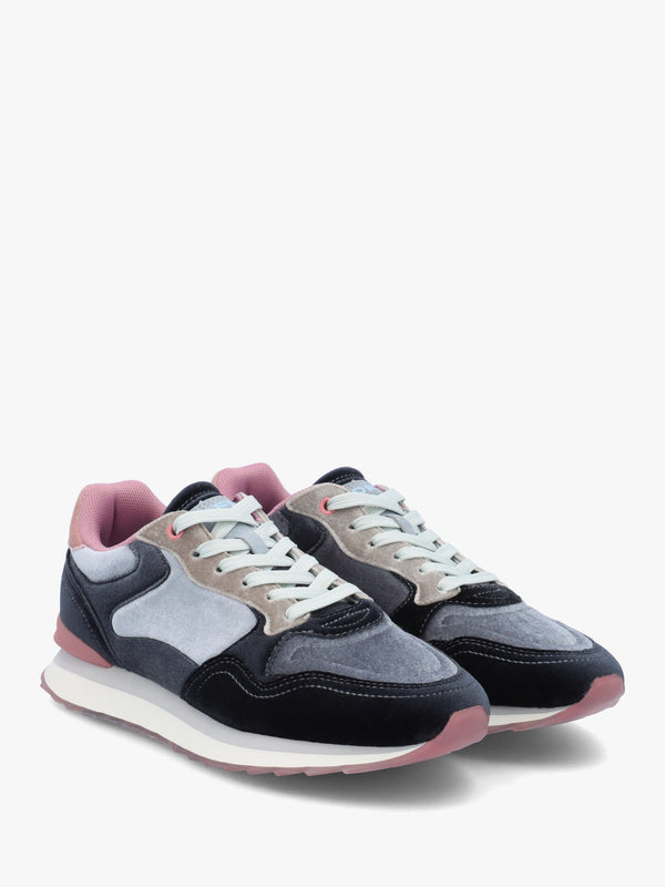 Women's City Sapphire Multicoloured Velvet Trainers
