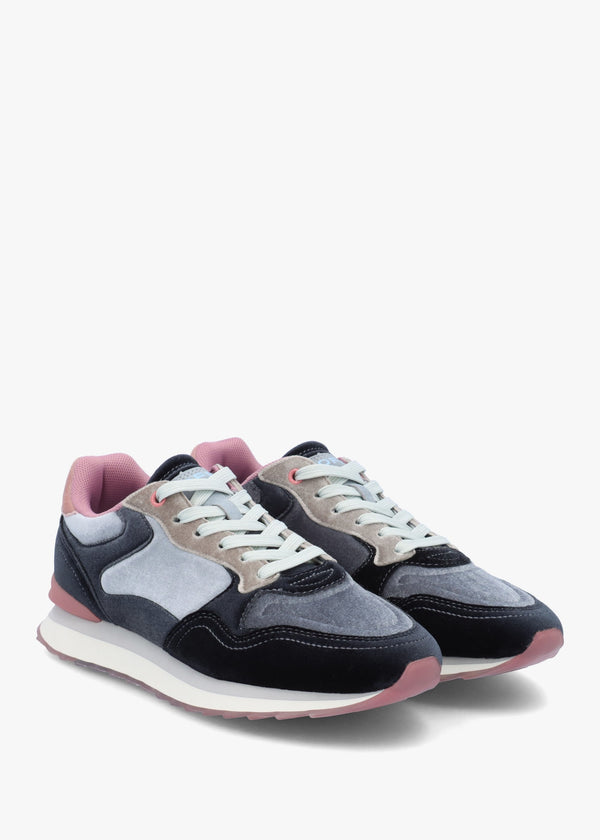 Women's City Sapphire Multicoloured Velvet Trainers