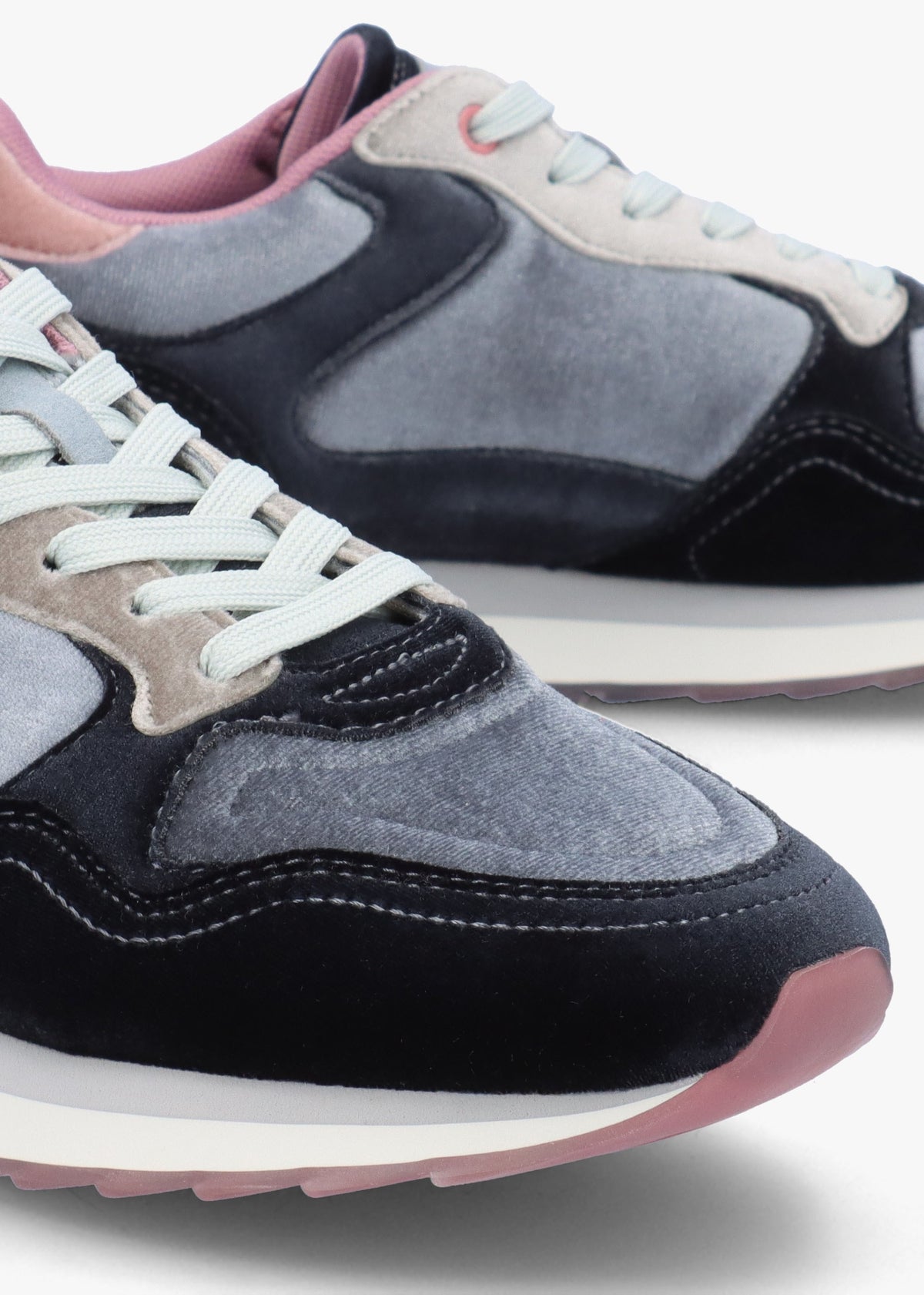 Women's City Sapphire Multicoloured Velvet Trainers